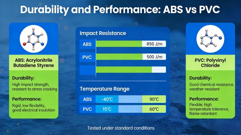 Durabilit&eacute; et performances&nbsp;: ABS vs PVC